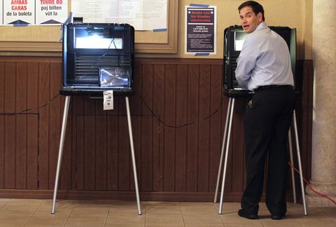 Marco Rubio Votes In Florida Primary Election