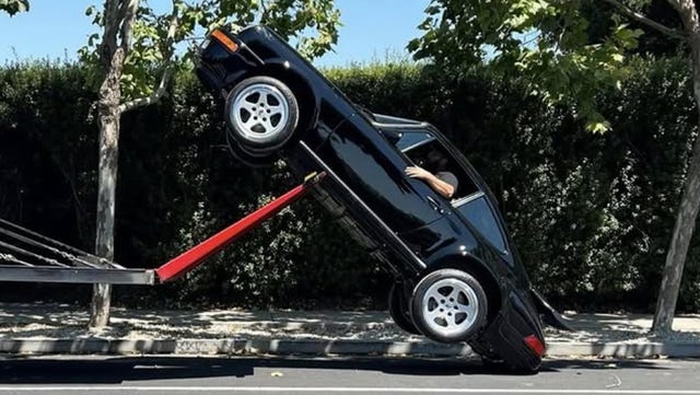 ruf yellowbird falls off car carrier ruf yellowbird falls off car carrier