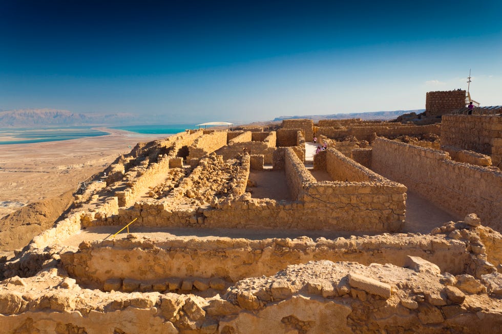 ruinas de la fortaleza de masada