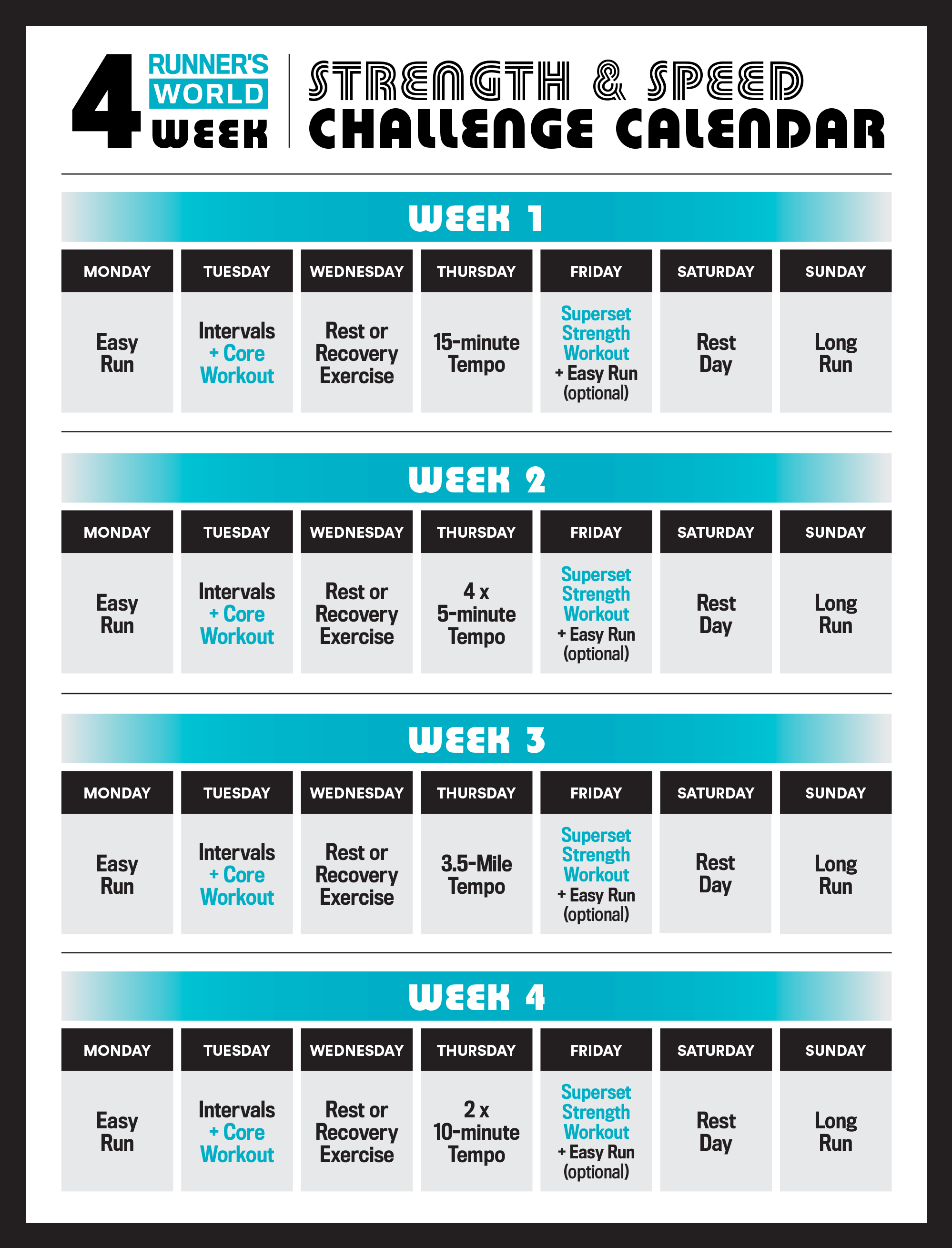 Workout Challenge Strength Training