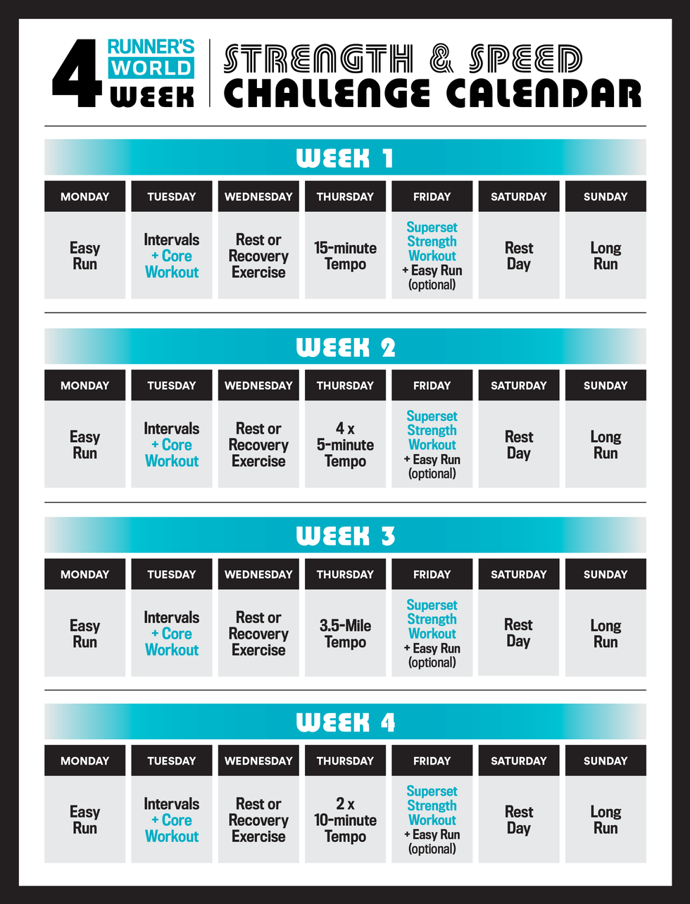 Workout Challenge  Strength Training Challenge