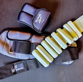 best ankle weights assorted brands of ankle weights on a textured surface