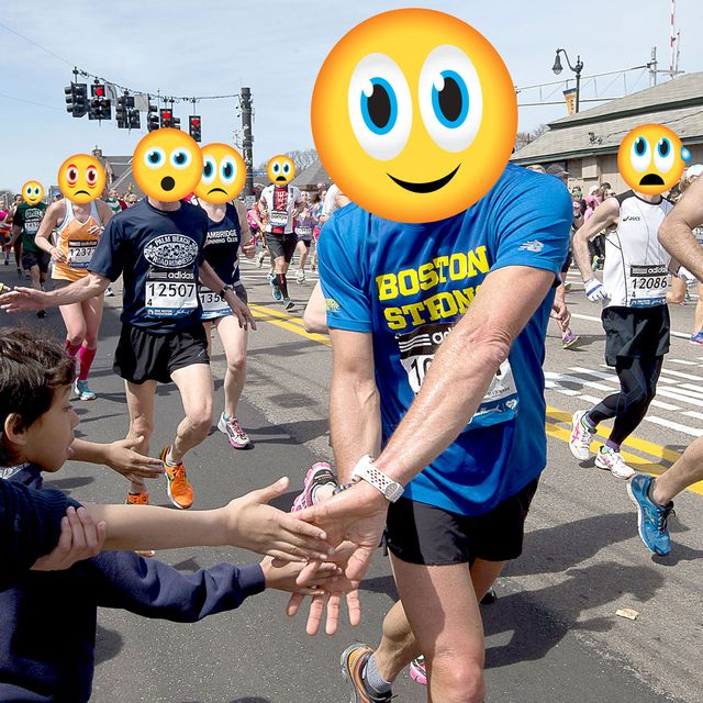 Marathon, Running, Yellow, Recreation, Long-distance running, Fun, Athletics, Exercise, Smile, Mascot, 