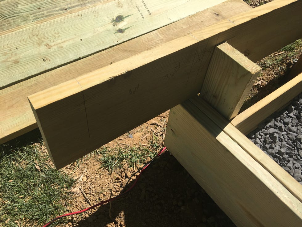 a wooden bench in a garden