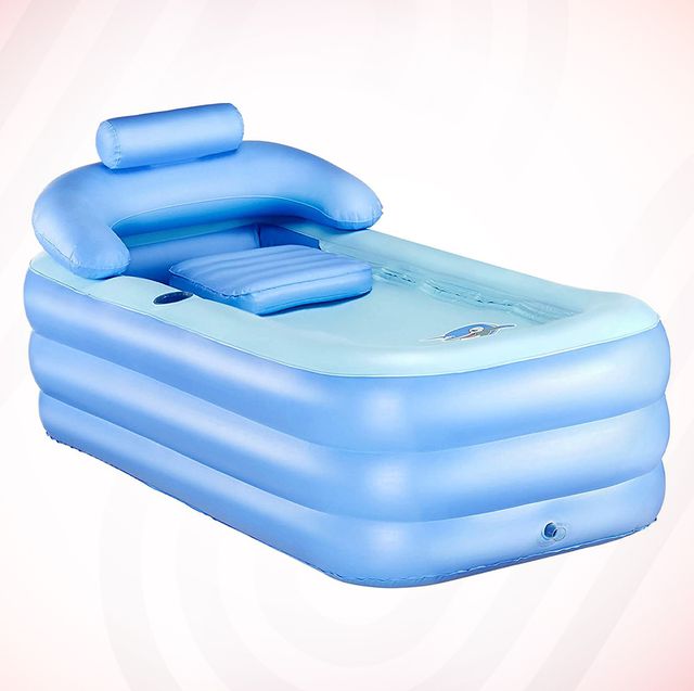 Collapsible Bathtub, Portable Deluxe Foldable Bath Tub Swimming Pool Set,  Born Bath Tubs