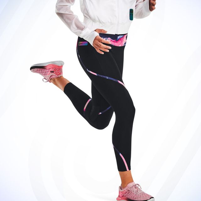 Women's Light Breathable Reflective Training Leggings - Black