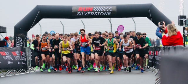runner collapsed run silverstone