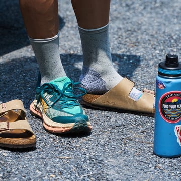Taking off running shoes taking off running shoes
