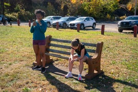 tired runners getting ready to do a workout