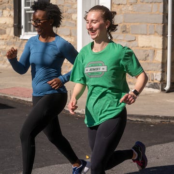 RWD two runners on a road