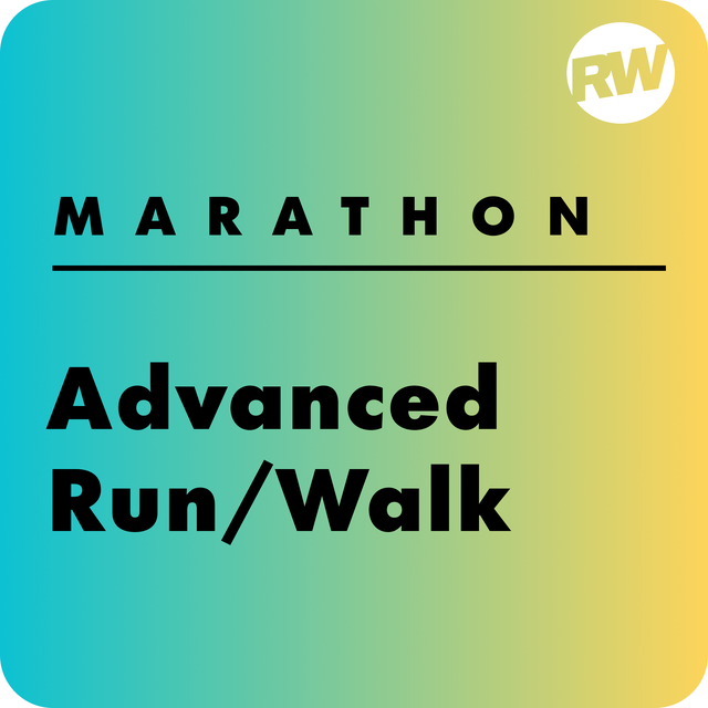 advanced run walk marathon training plan