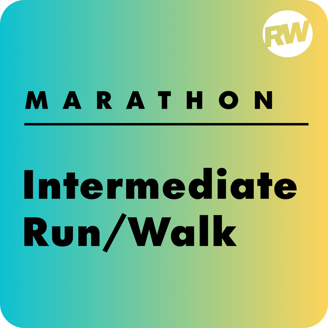 intermediate run walk marathon training plan