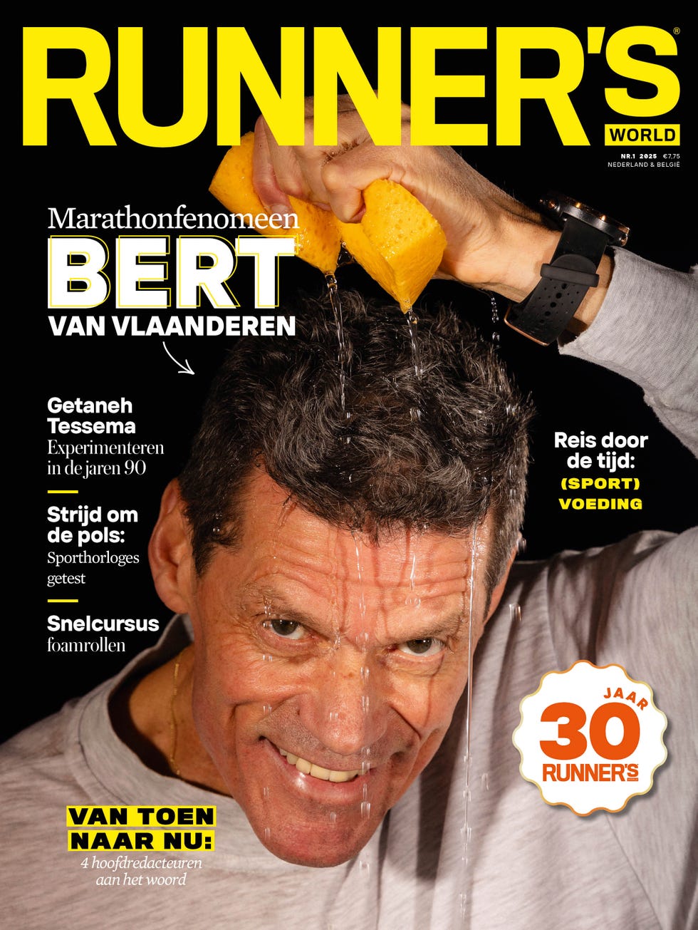 cover van het 30 jarig jubileum van runnersworld