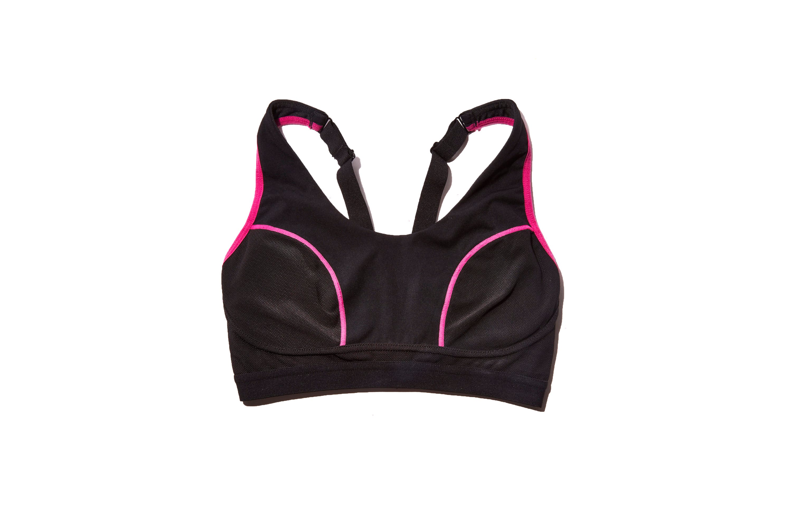 Brassiere, Clothing, Pink, Undergarment, Sports bra, Undergarment, Magenta, Swimsuit top, Crop top, 