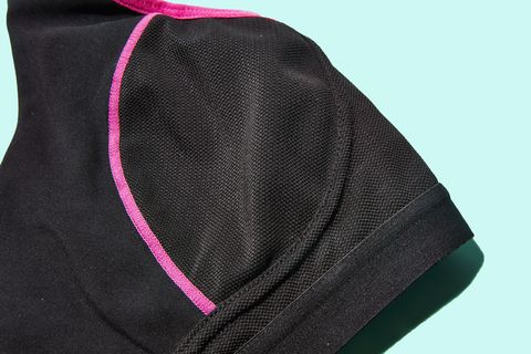 Black, Pink, Clothing, Magenta, Shoulder, Outerwear, Sleeve, 