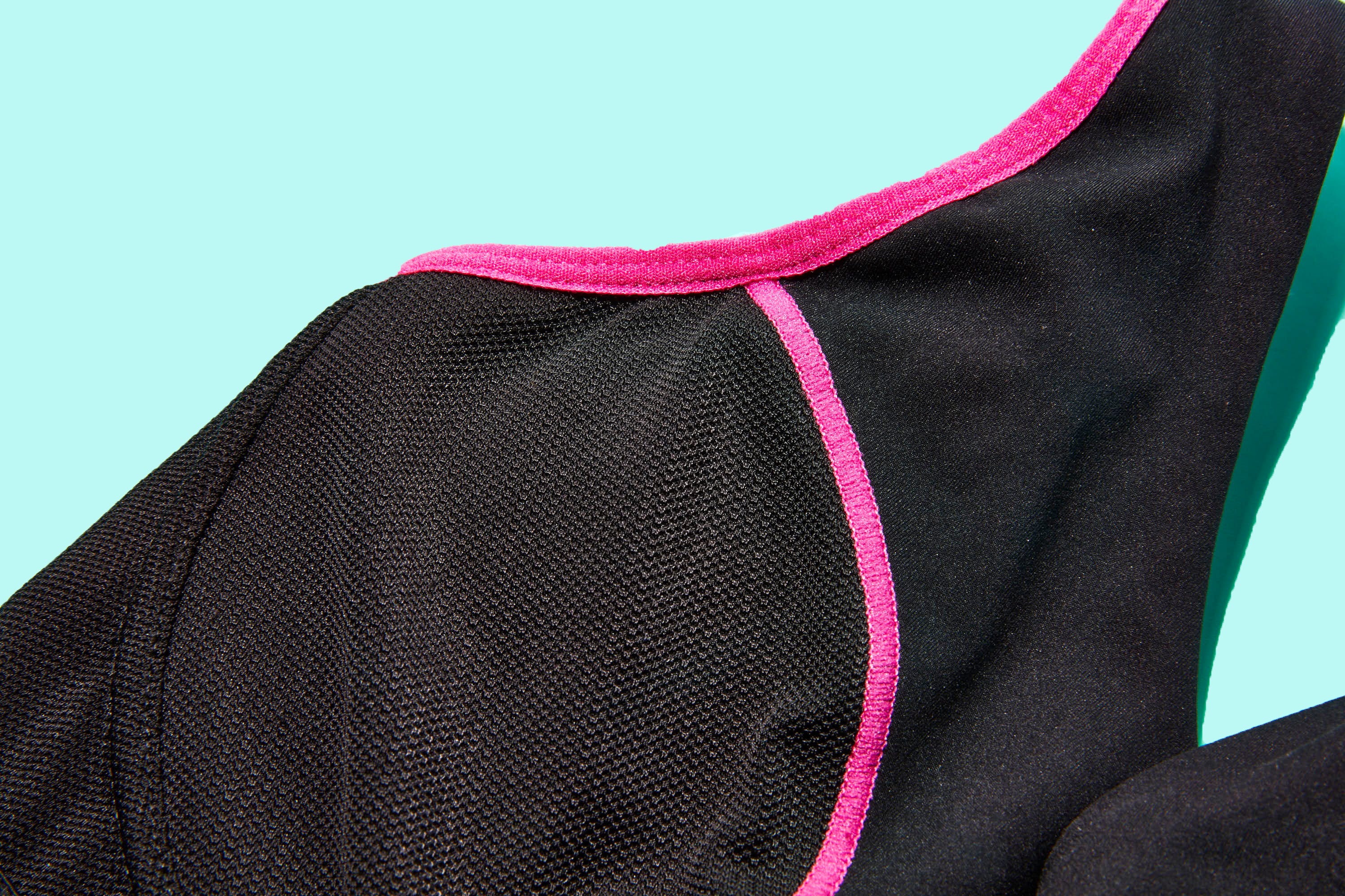 Pink, Magenta, Clothing, Shoulder, Outerwear, Textile, Neck, Sportswear, Sleeve, Jersey, 