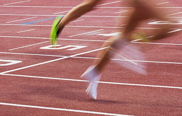runner's finish times
