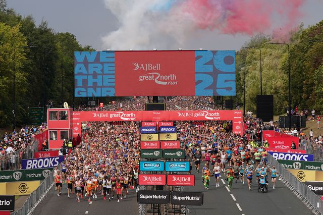 competitors take part in the great north run 2025