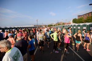 old port half marathon, digestive issues when traveling