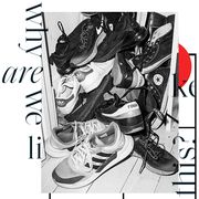 Footwear, Cartoon, Shoe, Font, Black-and-white, Illustration, Graphic design, Boot, Fictional character, Style, 