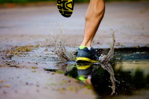 running after a morning rain