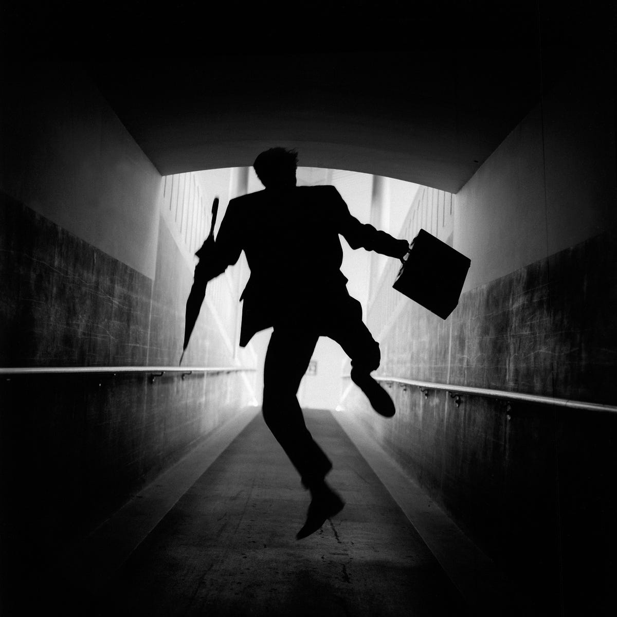 Is the Man Running Toward You or Away From You in This Optical Illusion?