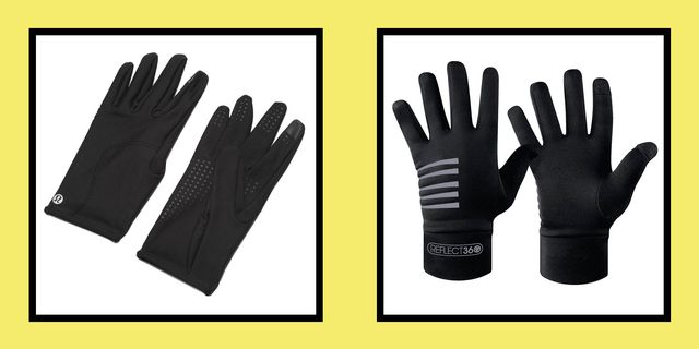 The and women's winter running gloves