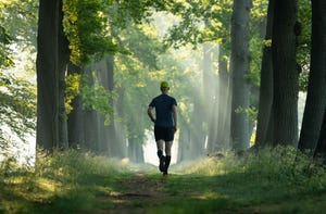 running in a lane