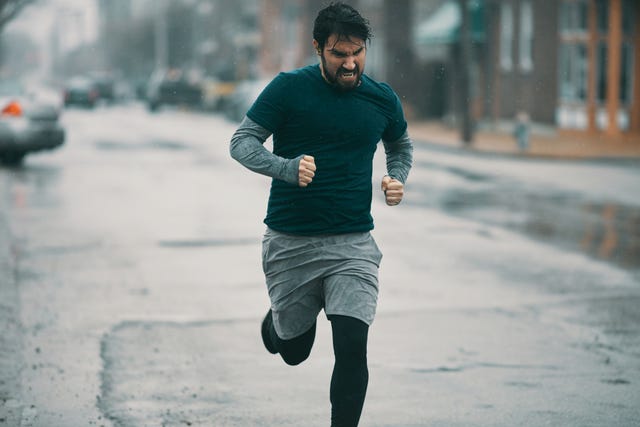 hardlopen in de storm