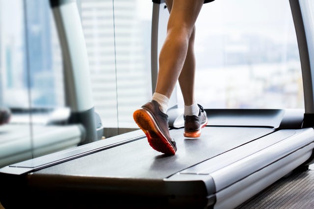 running on treadmill