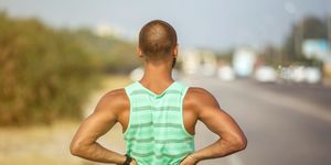 man runner lower back pain injury