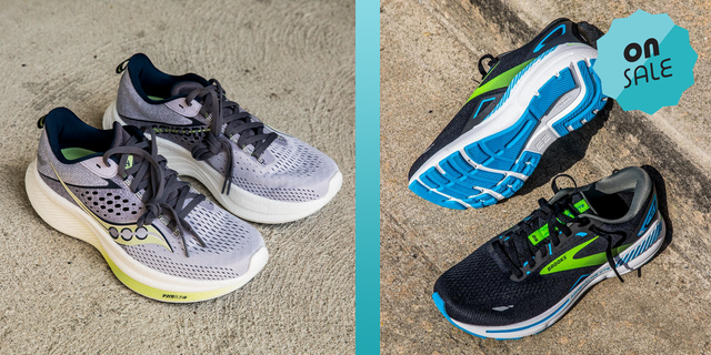 saucony ride 17 running shoe, brooks adrenaline gts 23 supportive running shoe
