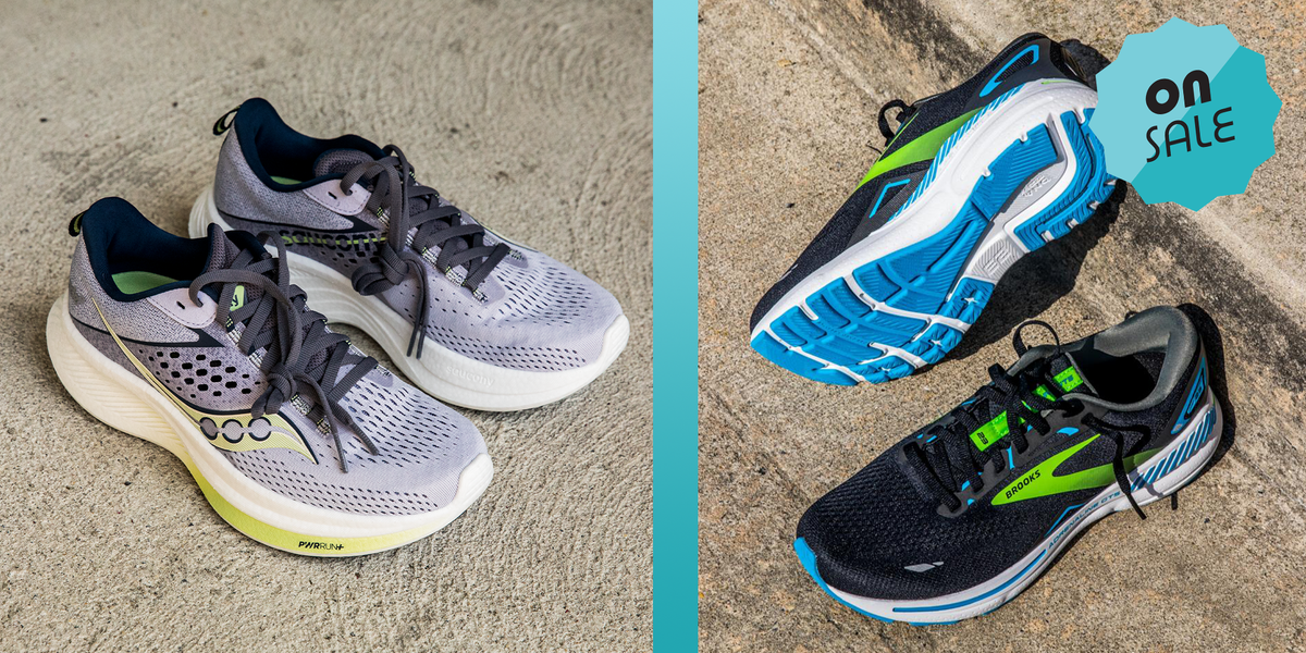 saucony ride 17 running shoe, brooks adrenaline gts 23 supportive running shoe