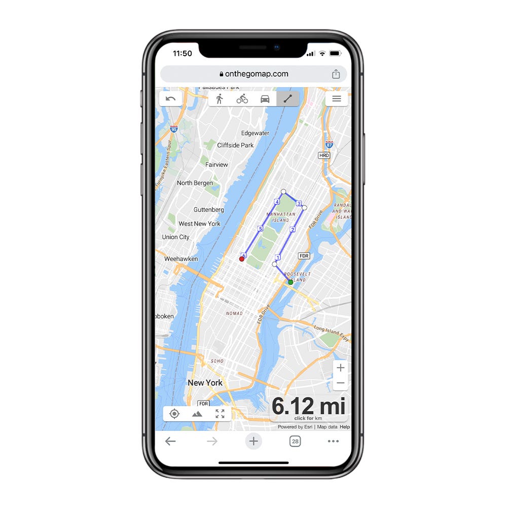 Plot A Running Route On Google Maps Iphone Carlen Wilmette