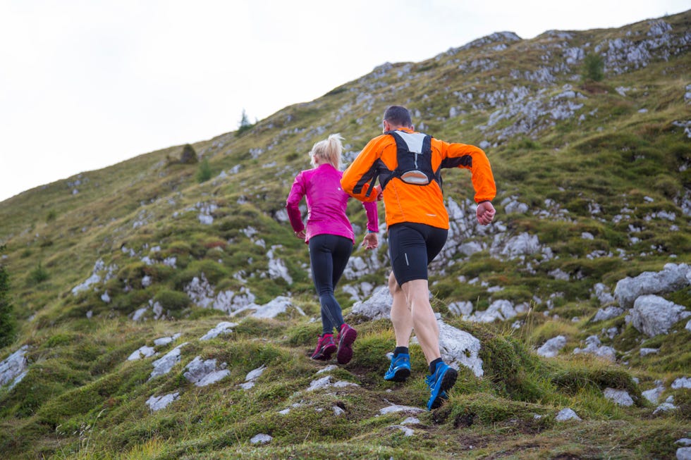 Running up the mountain