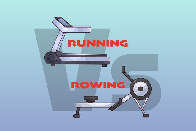 comparison of running and rowing as exercise options