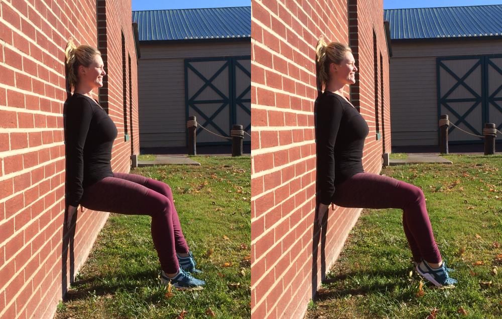 wall sit before and after