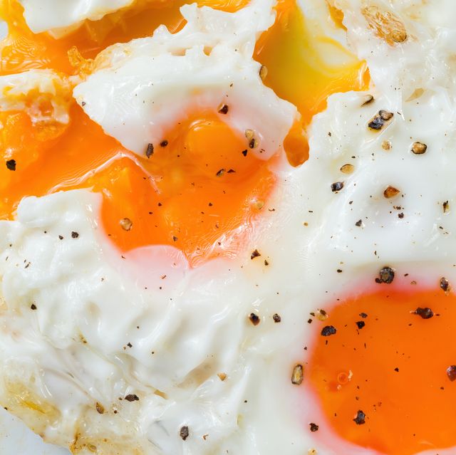 runny fried eggs