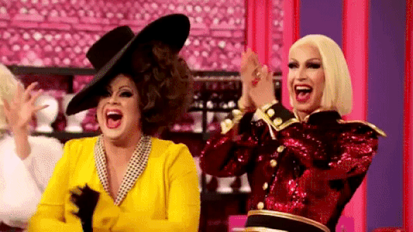 RuPaul's Drag Race – cheering GIF