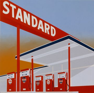 ed ruscha, painting, standard station