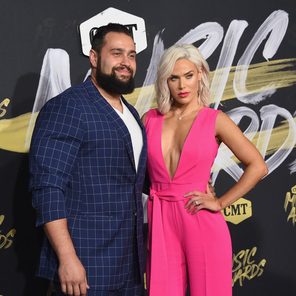 rusev and lana at the 2018 cmt music awards