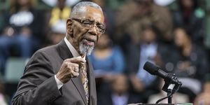illinois us congressman bobby rush speaks to the crowd at a rally for illinois governor pat quinn at the chicago state university convocation center on the south side of chicago