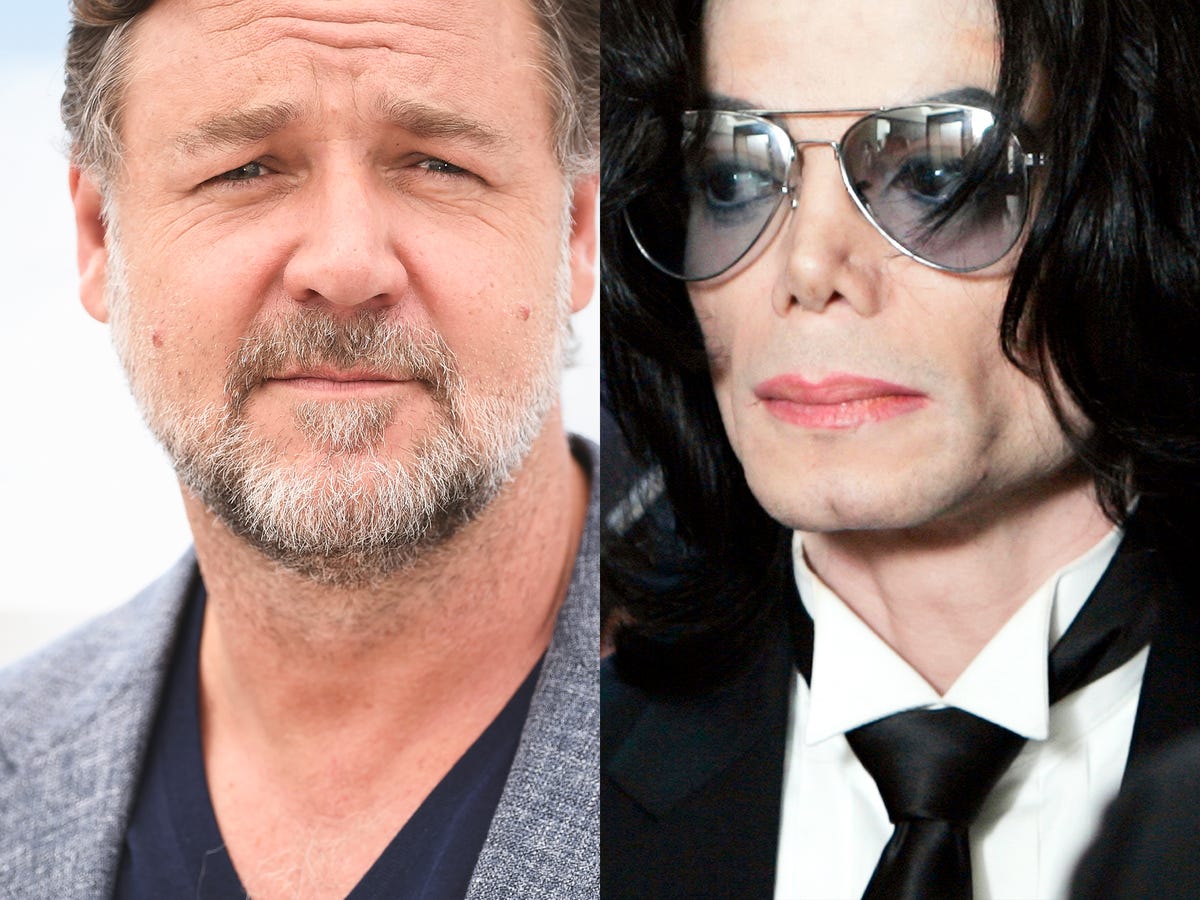 Russell Crowe, sobre Michael Jackson: "Me telefoneaba poniendo voces extrañas, pero jamás lo conocí en persona"