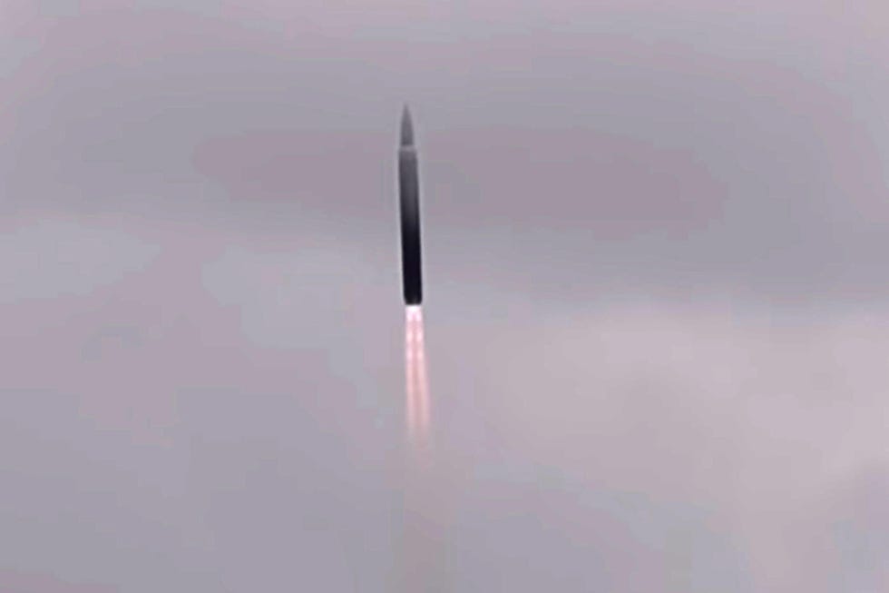 p9m6nx russia   july 19, 2018 the warhead of the avangard hypersonic boost glide weapon being tested russia's military industrial complex has developed the avangard strategic intercontinental ballistic missile system equipped with a gliding hypersonic maneuvering warhead the warhead travels at a hypersonic speed, partially at an altitude of several dozen kilometers in the dense layers of the atmosphere it is capable of sharp maneuvering which makes it invulnerable for any missile defence system video screen grabpress and information office of the defence ministry of the russian federationtass