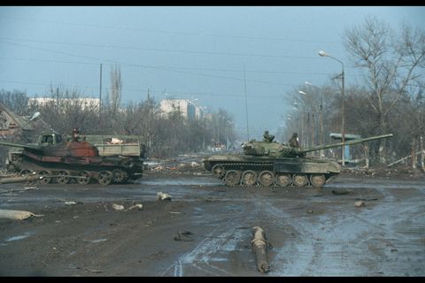 chechnya capital, grozny, under russian army occupation