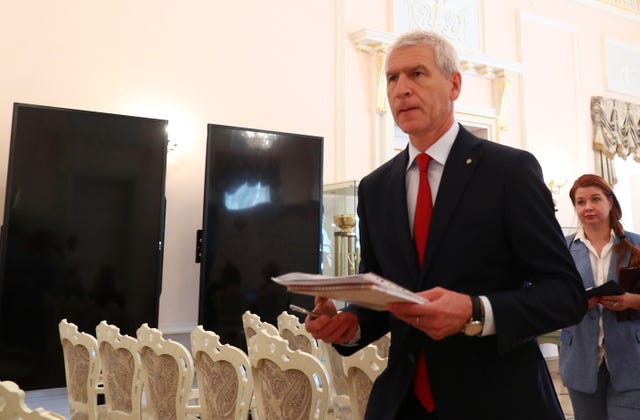 meeting of russian olympic teams training control centre
