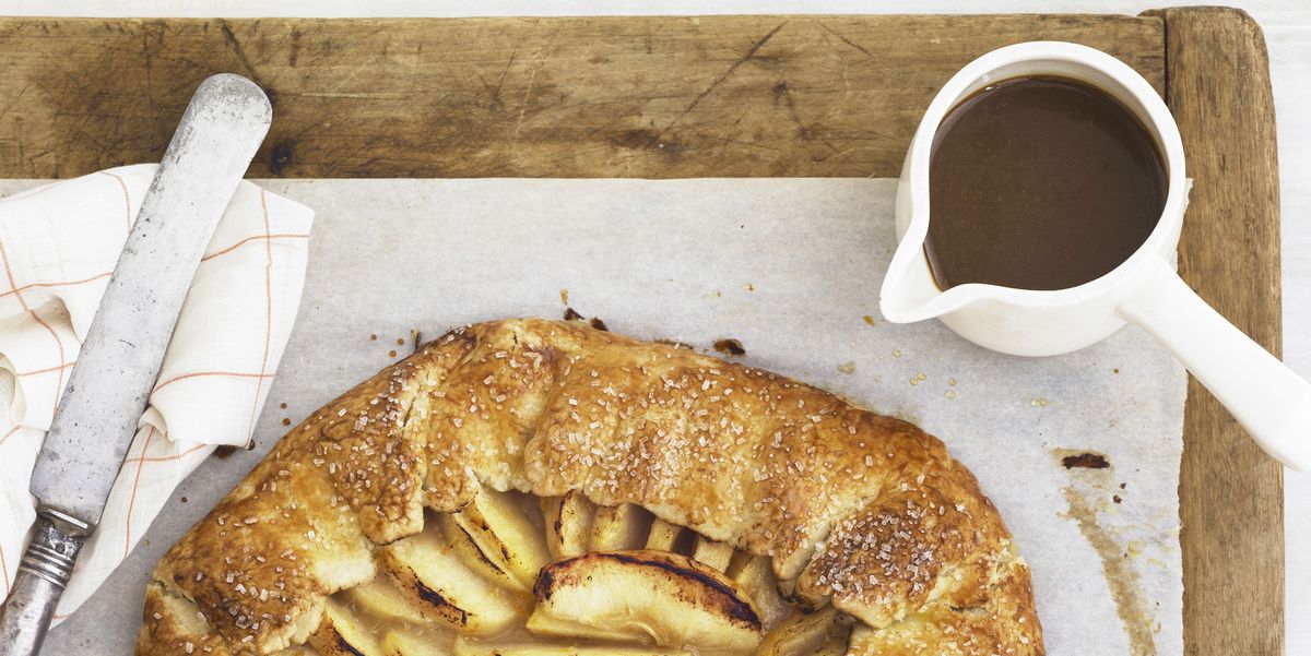 Rustic Apple Galette with Butterscotch Sauce
