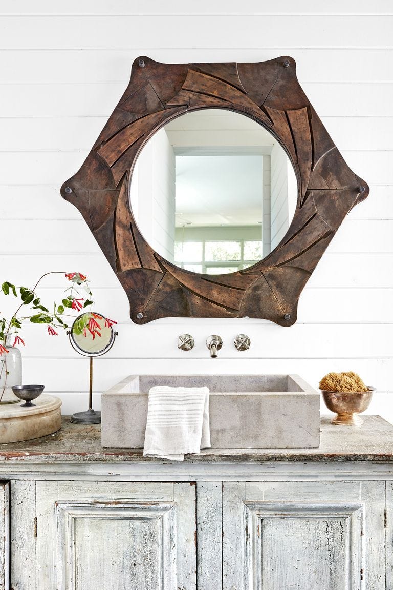 rustic bathroom ideas wood and stone