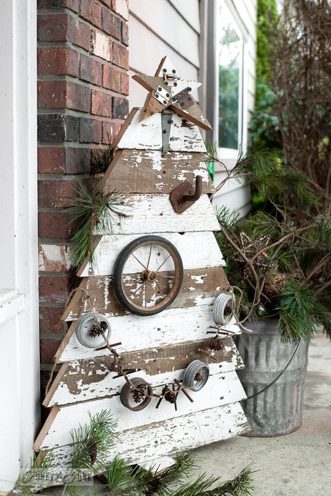rustic christmas decorations wooden