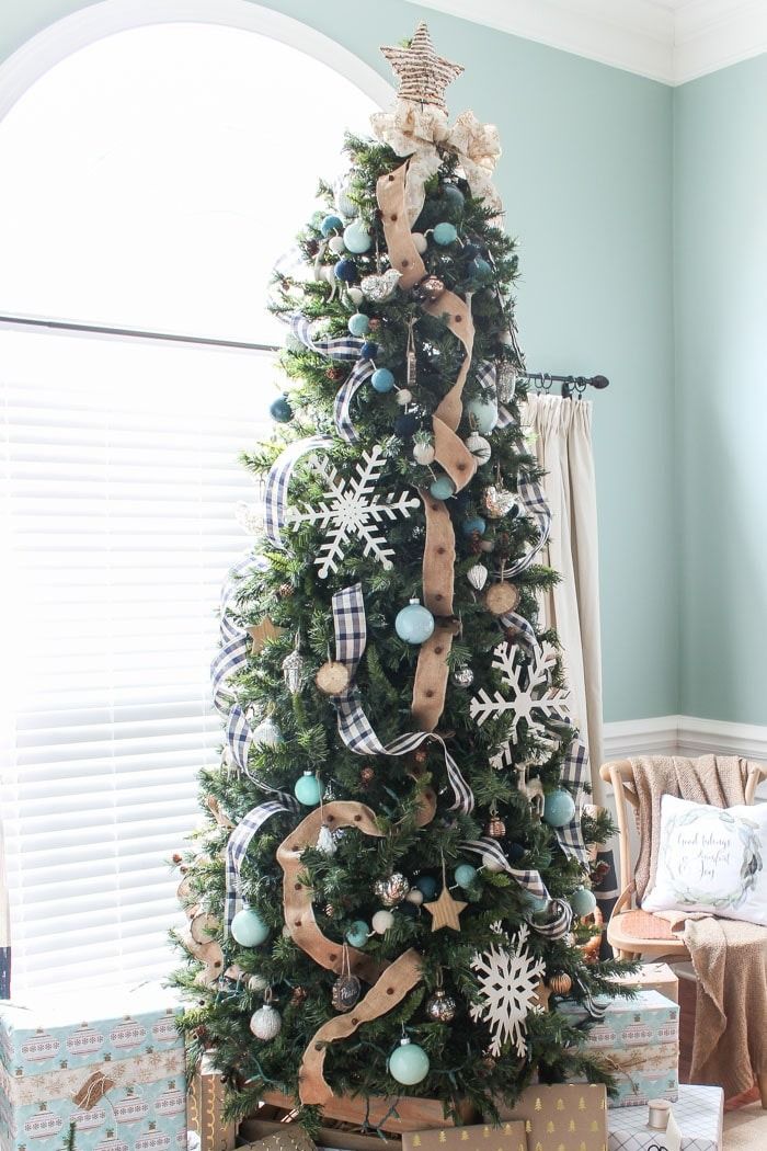 Black and White Christmas Tree - Domestically Creative